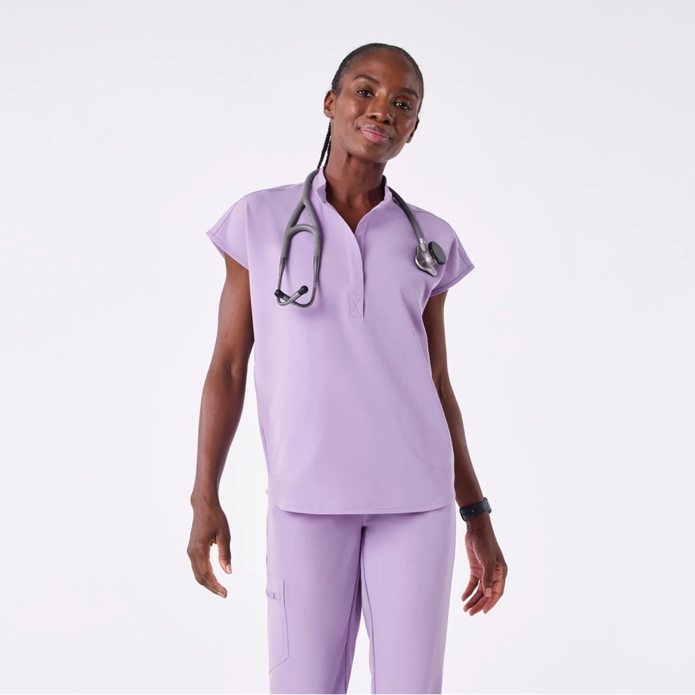 Figs Light Purple Women's Blouse